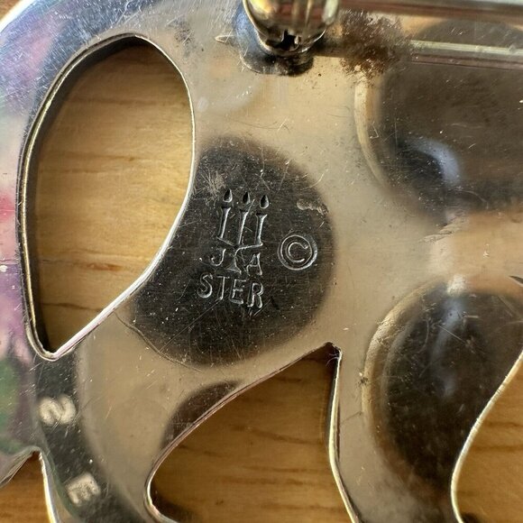 VTG James Avery Tiger Brooch Pin Retired Box Signed 925 Sterling 15.8 grams - Picture 5 of 10